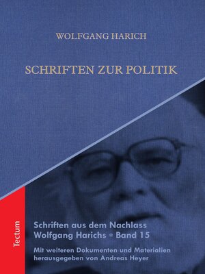 cover image of Schriften zur Politik